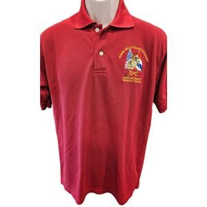 American embassy Thailand security guard L vintage polo red collector uniform